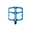 Deity Flat Trak MTB Flat Pedals: - Blue