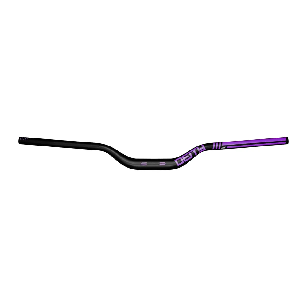 uPRISE Bikes Deity Highside 800mm Handlebar 35mm Bore 50mm Rise - Black/Purple | Price match, 365 day return s, 18-Month Warranty, Finance Available & Free UK Delivery
