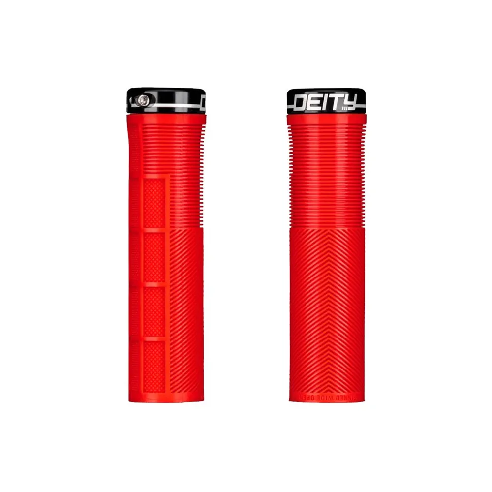 uPRISE Bikes Deity Knuckleduster MTB Handlebar Grips - Red | Price match, 365 day return s, 18-Month Warranty, Finance Available & Free UK Delivery