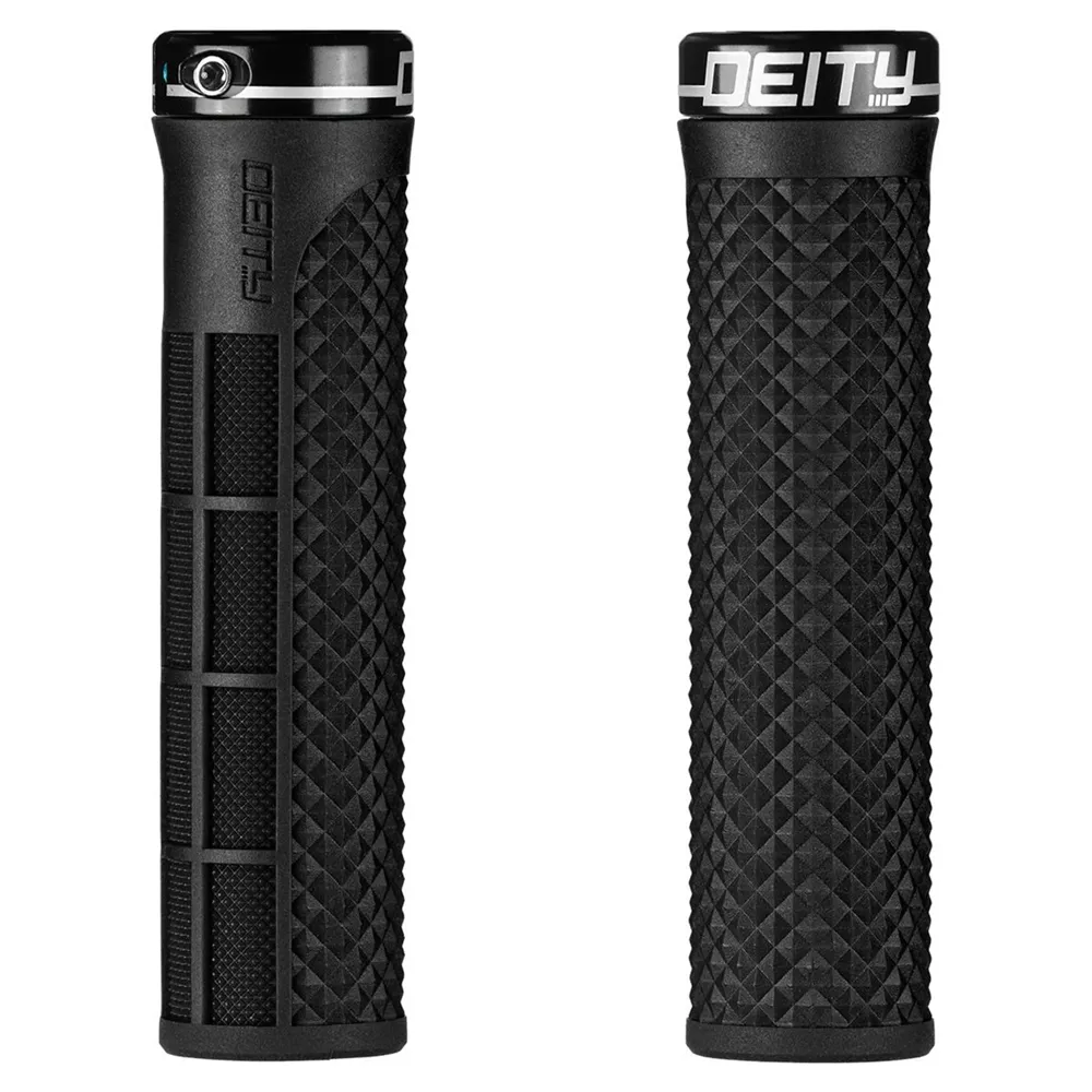 uPRISE Bikes Deity Lockjaw MTB Handlebar Grips - Black | Price match, 365 day return s, 18-Month Warranty, Finance Available & Free UK Delivery