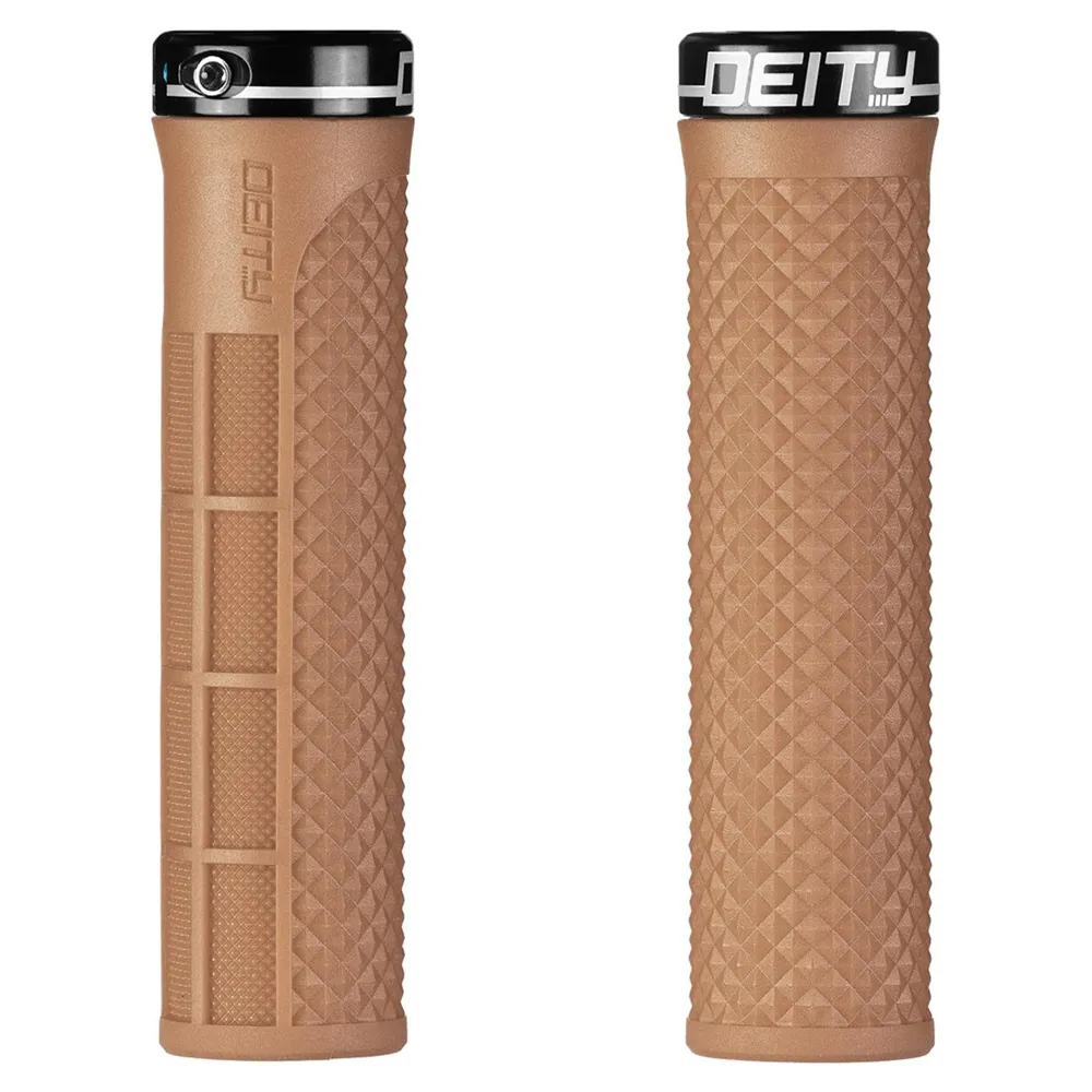 uPRISE Bikes Deity Lockjaw MTB Handlebar Grips - Gum | Price match, 365 day return s, 18-Month Warranty, Finance Available & Free UK Delivery