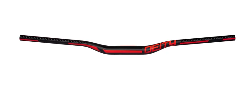 Deity Racepoint 810mm Handlebar 35mm Bore 25mm Rise - Black/Red