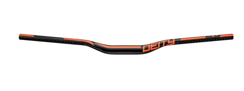 Deity Ridgeline 800mm Handlebar 35mm Bore 25mm Rise - Black/Orange