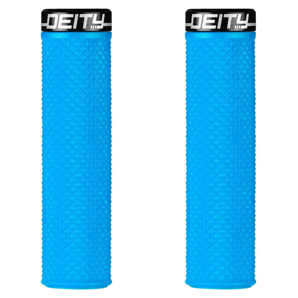 uPRISE Bikes Deity Supracush MTB Handlebar Grips - Blue | Price match, 365 day return s, 18-Month Warranty, Finance Available & Free UK Delivery