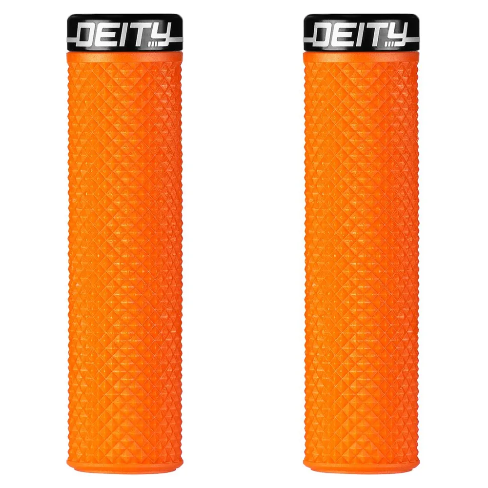 uPRISE Bikes Deity Supracush MTB Handlebar Grips - Orange | Price match, 365 day return s, 18-Month Warranty, Finance Available & Free UK Delivery