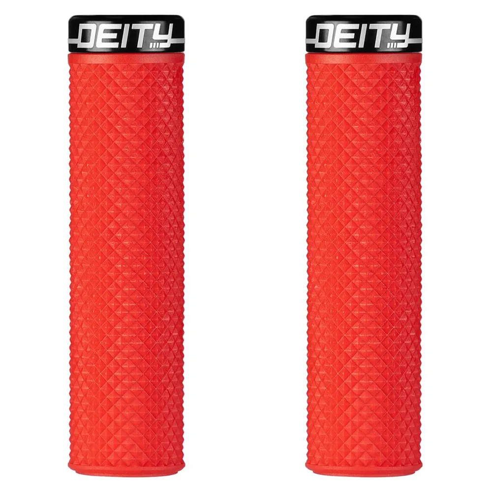 uPRISE Bikes Deity Supracush MTB Handlebar Grips - Red | Price match, 365 day return s, 18-Month Warranty, Finance Available & Free UK Delivery