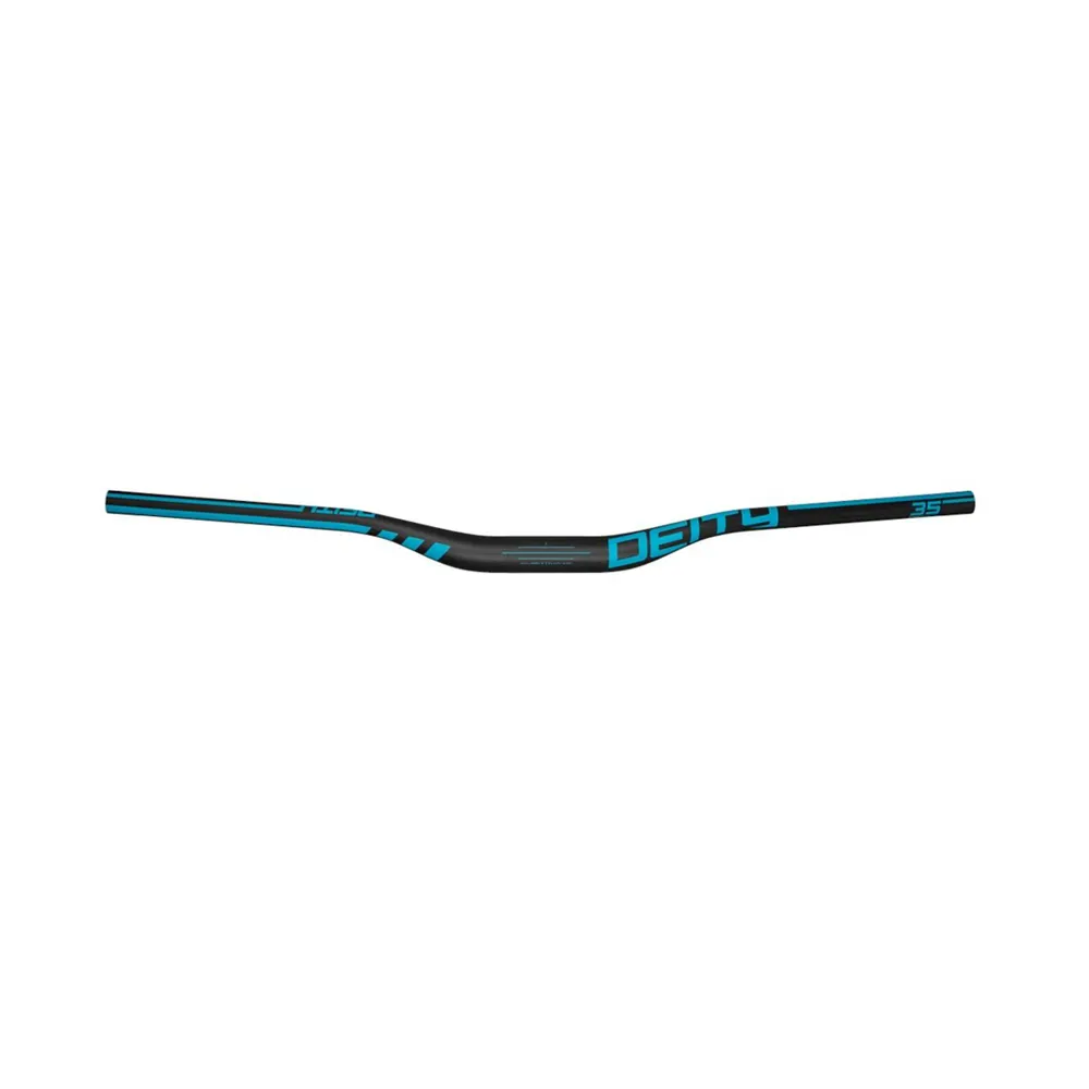uPRISE Bikes Deity Speedway Carbon Handlebar 35mm Bore 30mm Rise 810mm - Turquoise | Price match, 365 day return s, 18-Month Warranty, Finance Available & Free UK Delivery