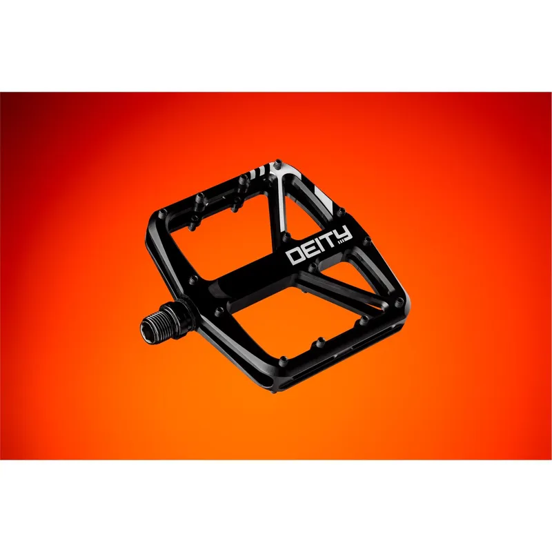 Deity Supervillain Flat MTB Pedals - Black-1