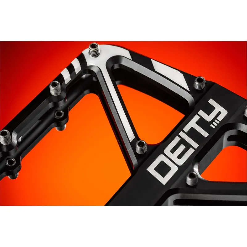 Deity Supervillain Flat MTB Pedals - Black-3