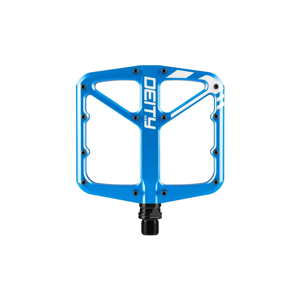 uPRISE Bikes Deity Supervillain Flat MTB Pedals - Blue | Price match, 365 day return s, 18-Month Warranty, Finance Available & Free UK Delivery