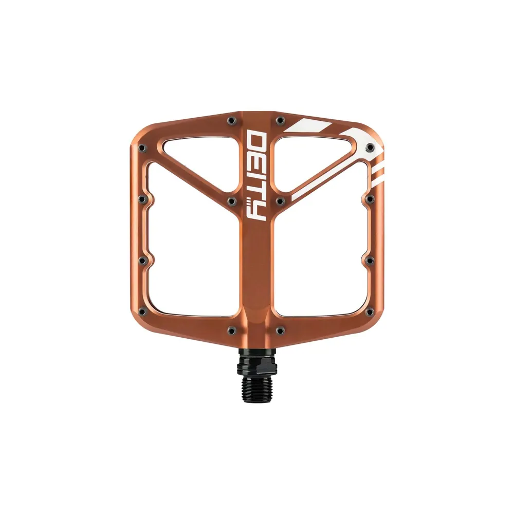 uPRISE Bikes Deity Supervillain Flat MTB Pedals - Bronze | Price match, 365 day return s, 18-Month Warranty, Finance Available & Free UK Delivery
