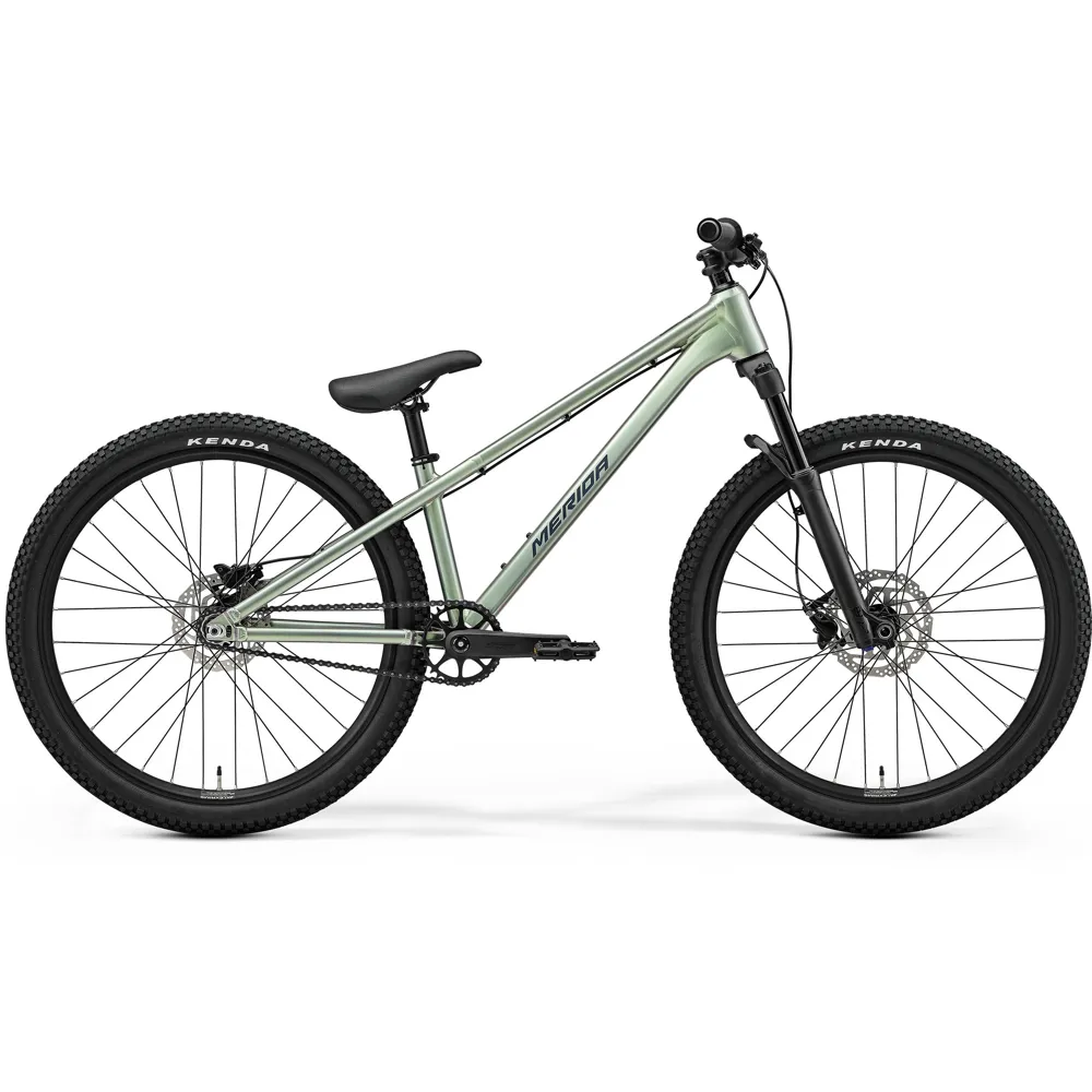 uPRISE Bikes Merida Dirt 500 26w 2026 Dirt Jump Bike - Glossy Grey/Green Flakes | Price match, 365 day return s, 18-Month Warranty, Finance Available & Free UK Delivery