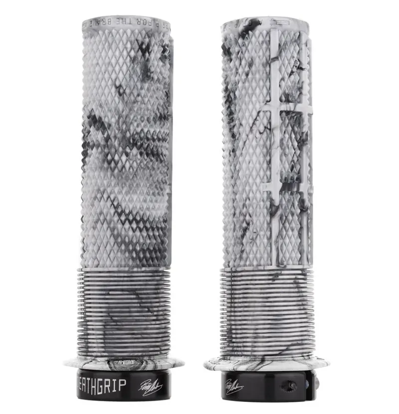 DMR BRENDOG DeathGrip Flange MTB Grips - Thick - Snow Camo