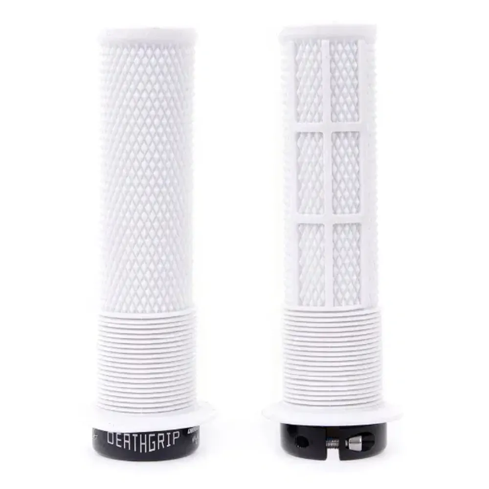 uPRISE Bikes DMR Brendog DeathGrip MTB Grips - Thin - White | Price match, 365 day return s, 18-Month Warranty, Finance Available & Free UK Delivery