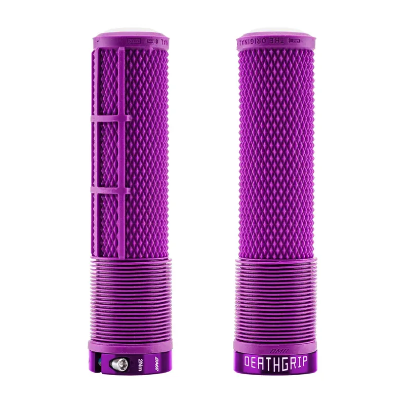 DMR DeathGrip 2 Flangeless MTB Grips - Thick - Full Purple