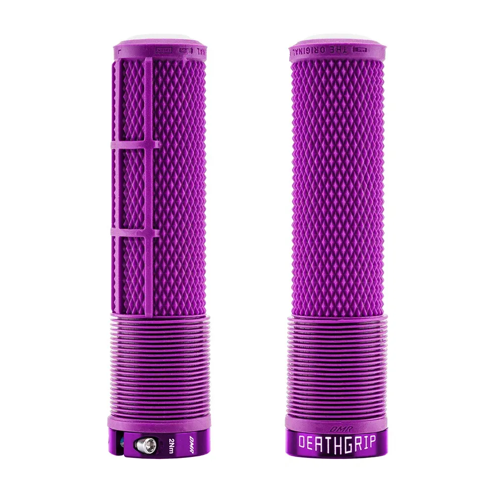 uPRISE Bikes DMR - DeathGrip 2 Flangeless MTB Grips - Thin - Full Purple | Price match, 365 day returns, 18-Month Warranty, Finance Available & Free UK Delivery