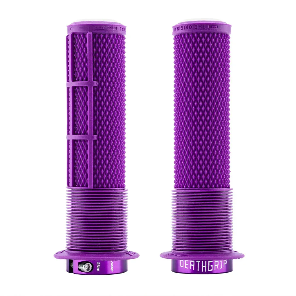 uPRISE Bikes DMR DeathGrip 2 Flanged MTB Grips - Thin - Full Purple | Price match, 365 day returns, 18-Month Warranty, Finance Available & Free UK Delivery