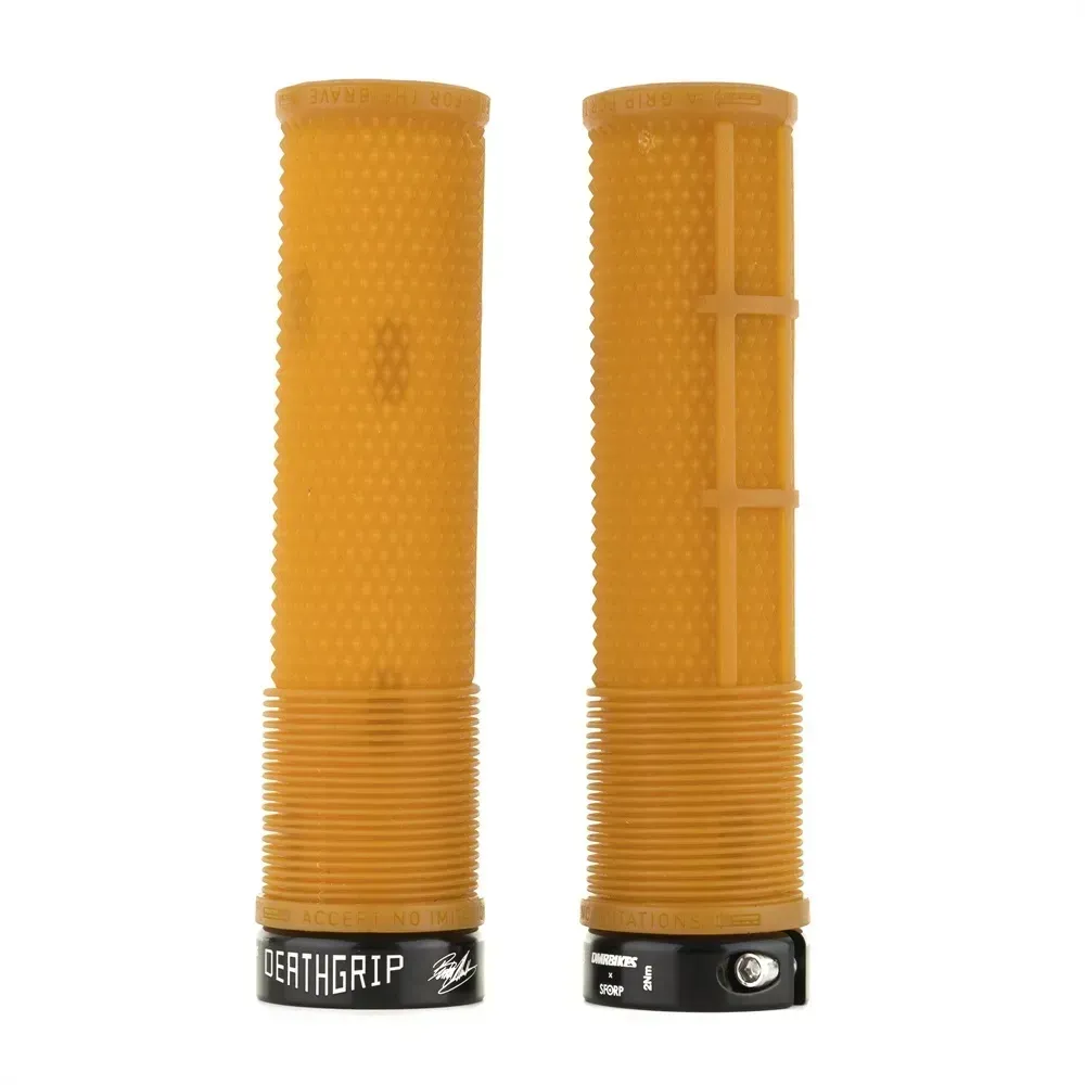 uPRISE Bikes DMR BRENDOG DeathGrip MTB Grips - Thin - Gum | Price match, 365 day return s, 18-Month Warranty, Finance Available & Free UK Delivery