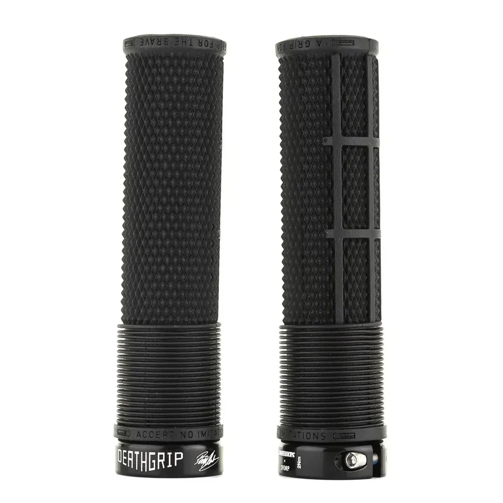 uPRISE Bikes DMR BRENDOG DeathGrip MTB Grips - Thin - Black | Price match, 365 day return s, 18-Month Warranty, Finance Available & Free UK Delivery