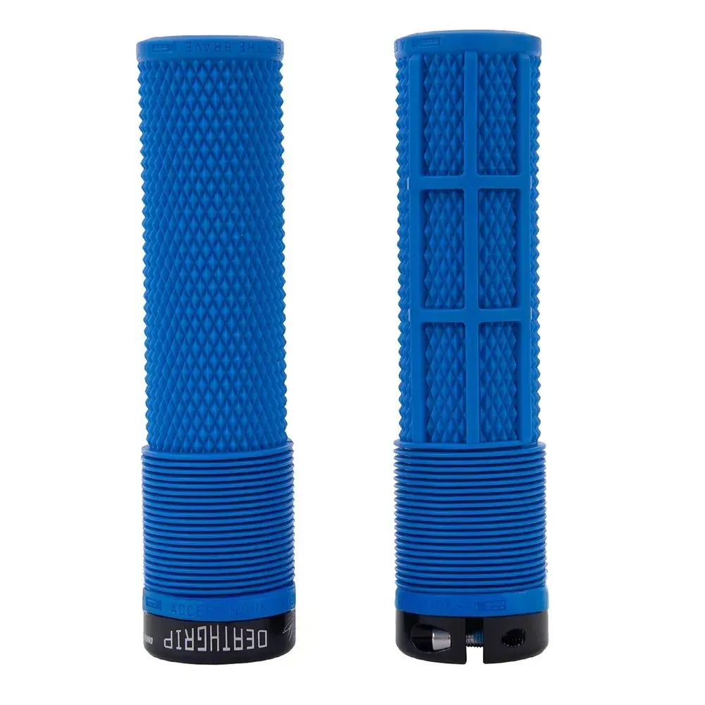 uPRISE Bikes DMR BRENDOG DeathGrip MTB Grips - Thin - Navy Blue | Price match, 365 day return s, 18-Month Warranty, Finance Available & Free UK Delivery