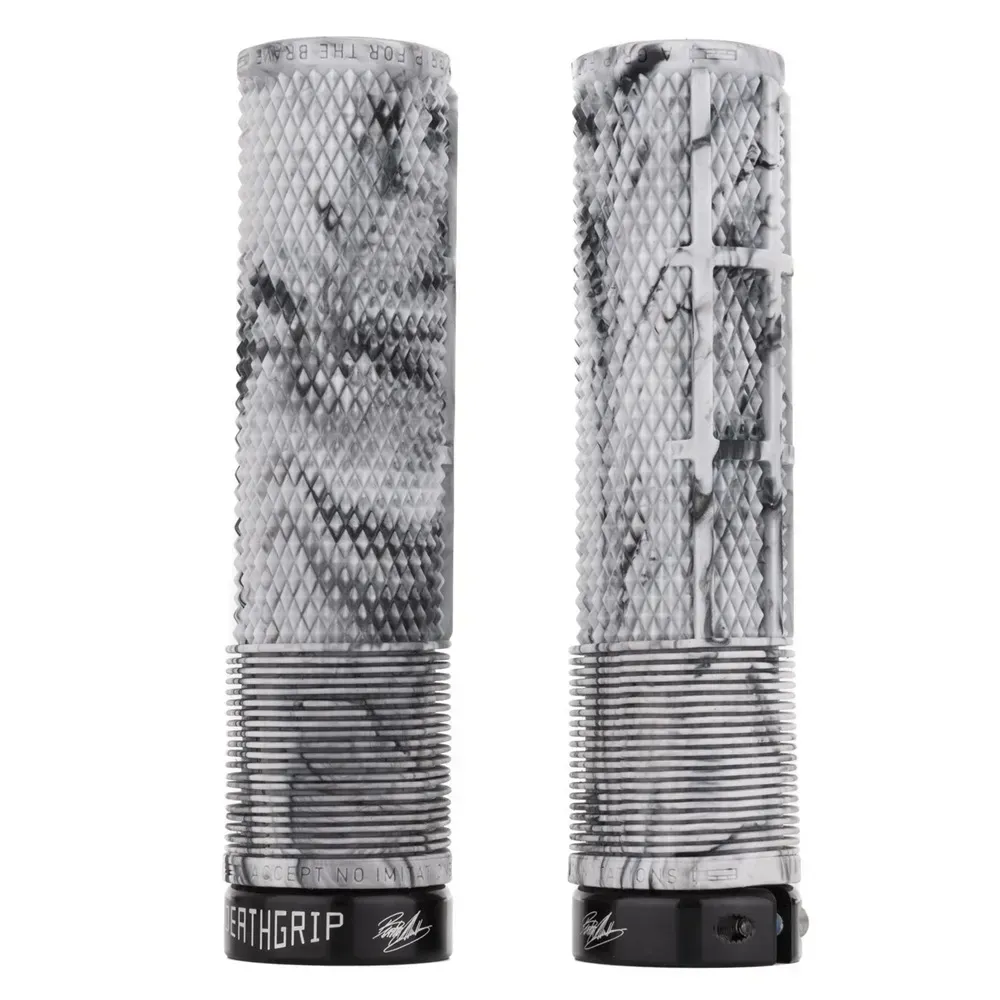uPRISE Bikes DMR BRENDOG DeathGrip MTB Grips - Thin - Snow Camo | Price match, 365 day return s, 18-Month Warranty, Finance Available & Free UK Delivery