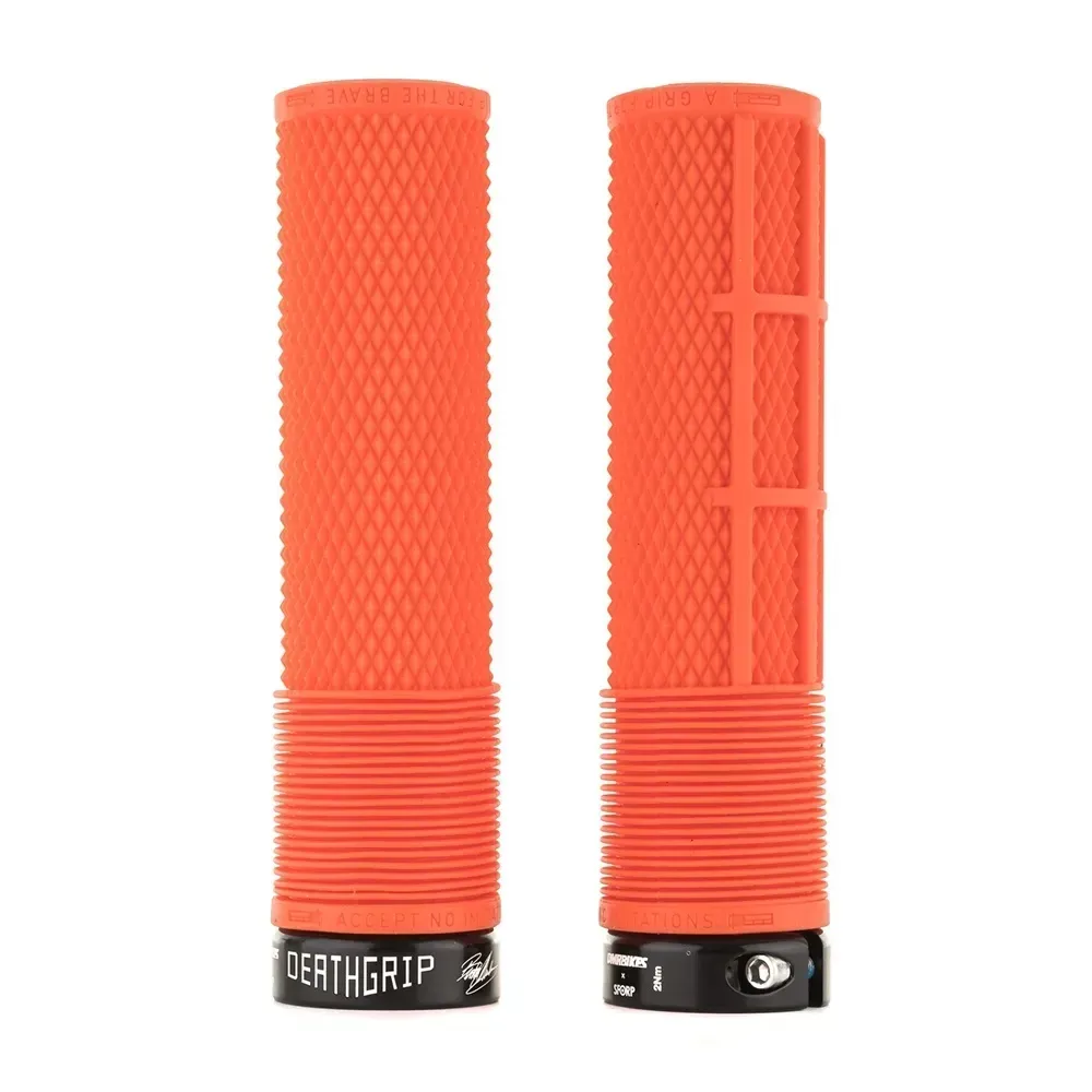 uPRISE Bikes DMR BRENDOG DeathGrip MTB Grips - Thin - Tango | Price match, 365 day return s, 18-Month Warranty, Finance Available & Free UK Delivery