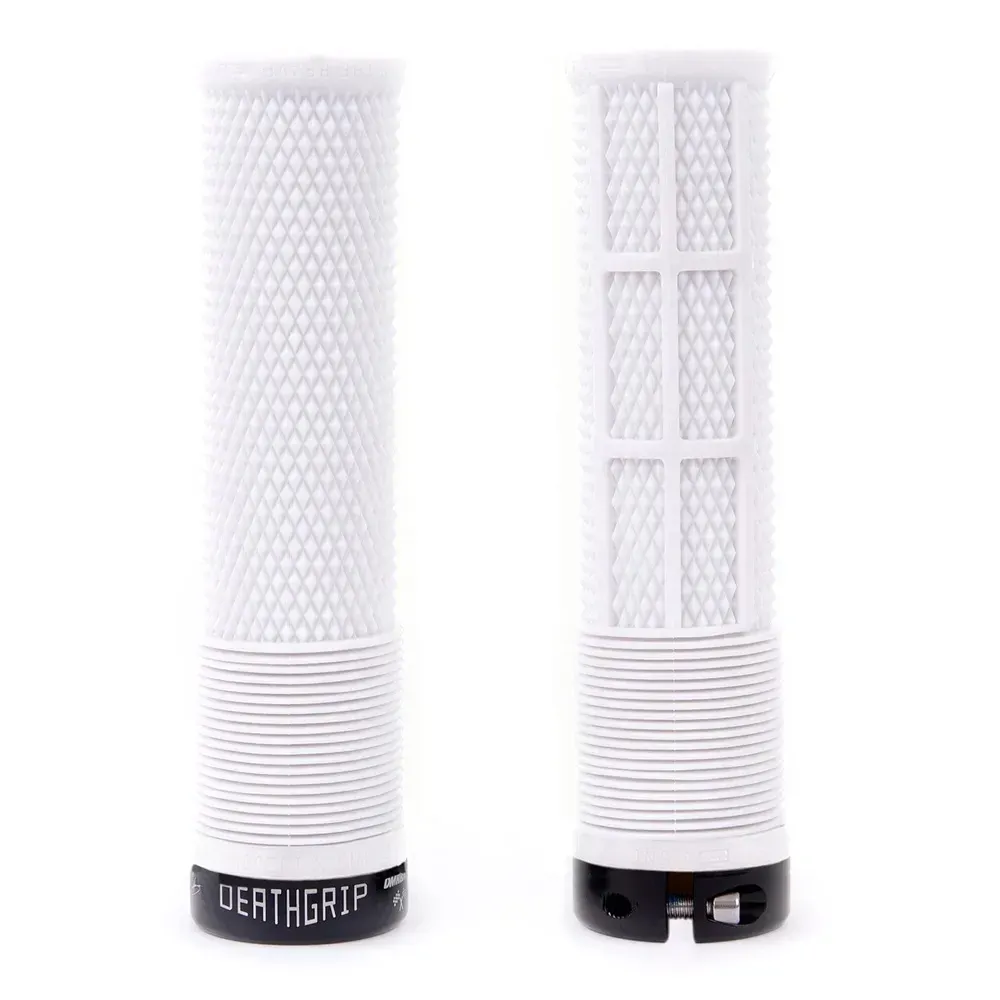 uPRISE Bikes DMR BRENDOG DeathGrip MTB Grips - Thin - White | Price match, 365 day return s, 18-Month Warranty, Finance Available & Free UK Delivery