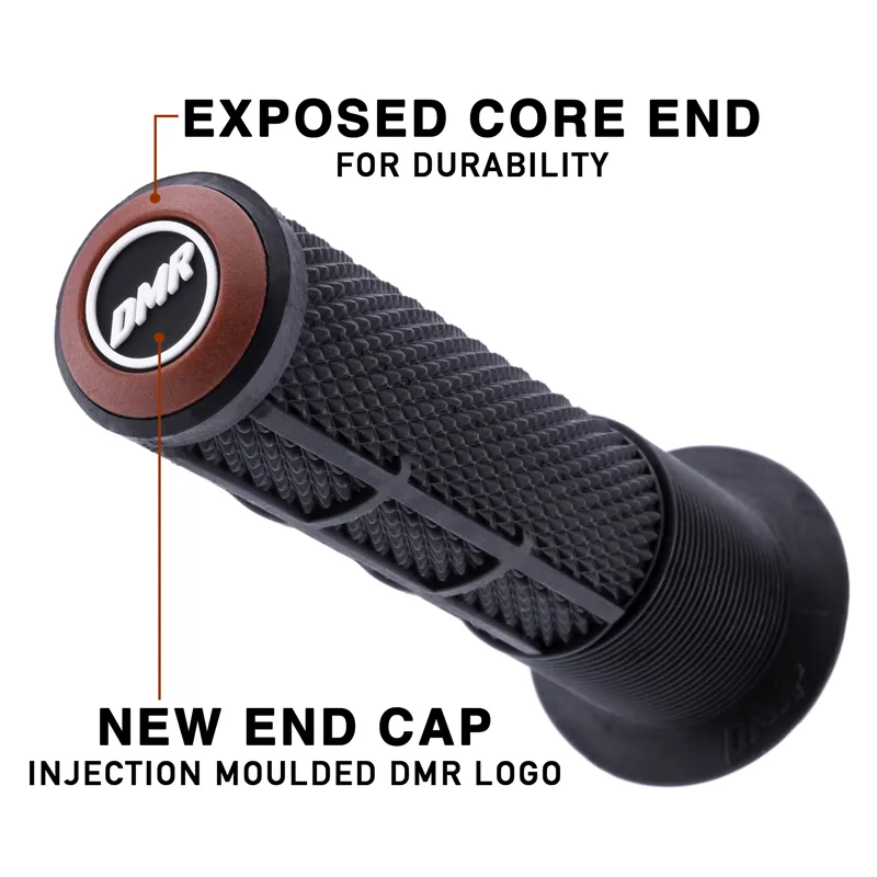 DMR DeathGrip 2 Race Flanged MTB Grips - Thick - Black-2