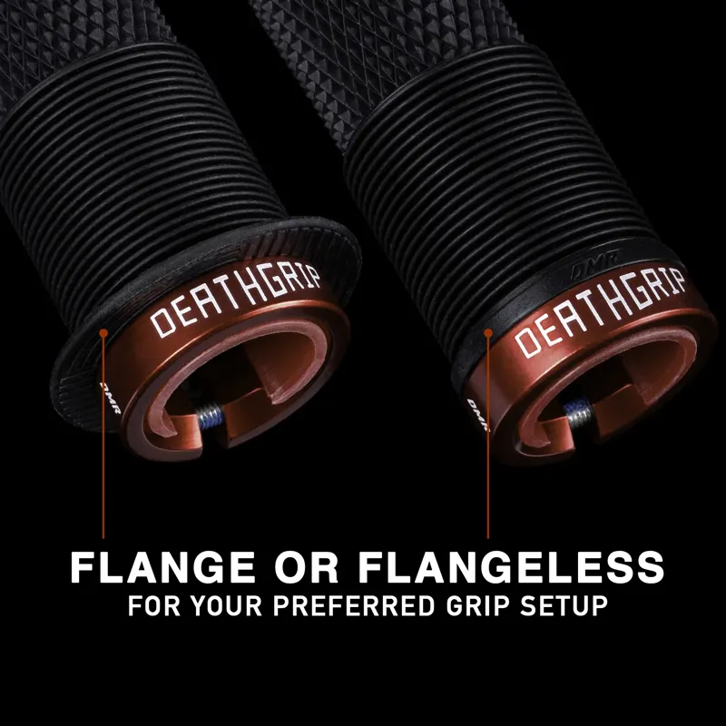DMR DeathGrip 2 Race Flanged MTB Grips - Thick - Black-3