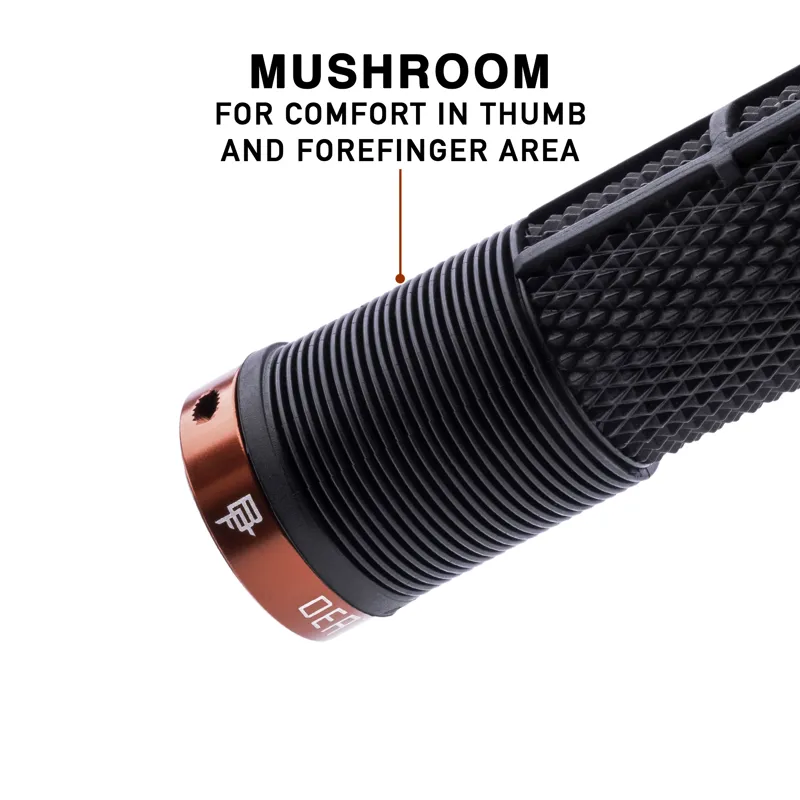 DMR DeathGrip 2 Race Non Flange MTB Grips - Thin - Black-7