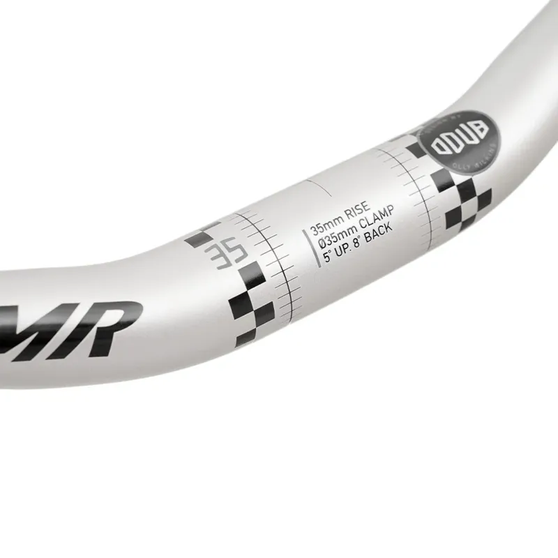 DMR ODUB Vapour Blast Handlebars - 35mm Clamp/35mm Rise - Vapour Silver-1