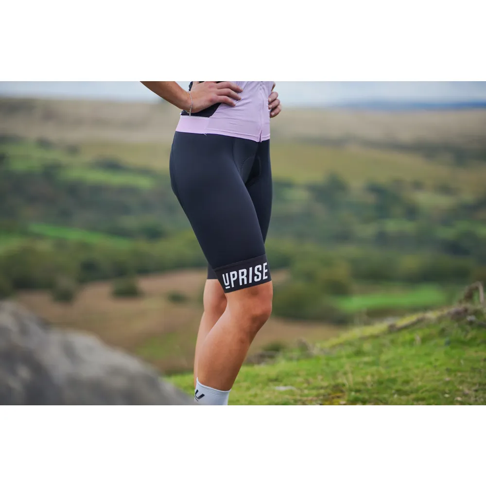 uPRISE Bikes Uprise Women's Bib Shorts - Black | Price match, 365 day returns, 18-Month Warranty, Finance Available & Free UK Delivery