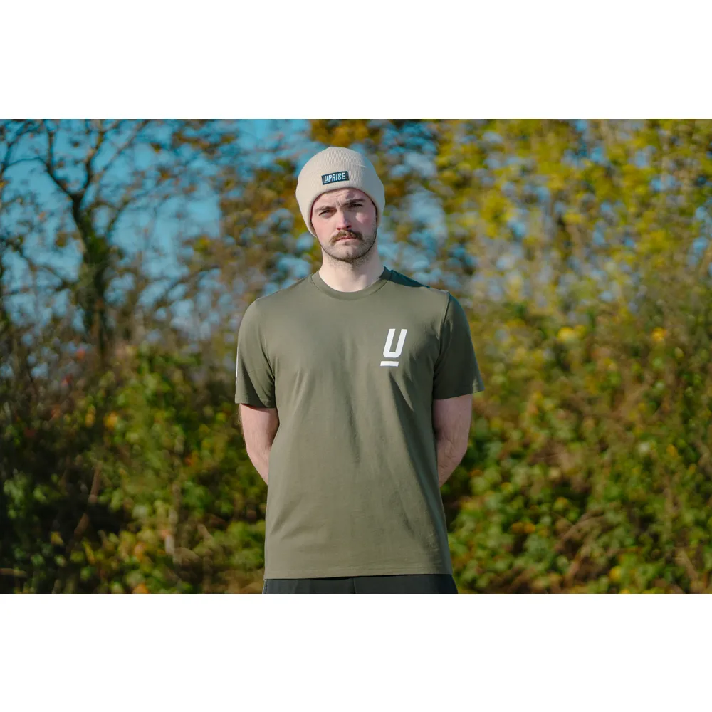 uPRISE Bikes Uprise Explore More Unisex Tee - Khaki | Price match, 365 day return s, 18-Month Warranty, Finance Available & Free UK Delivery