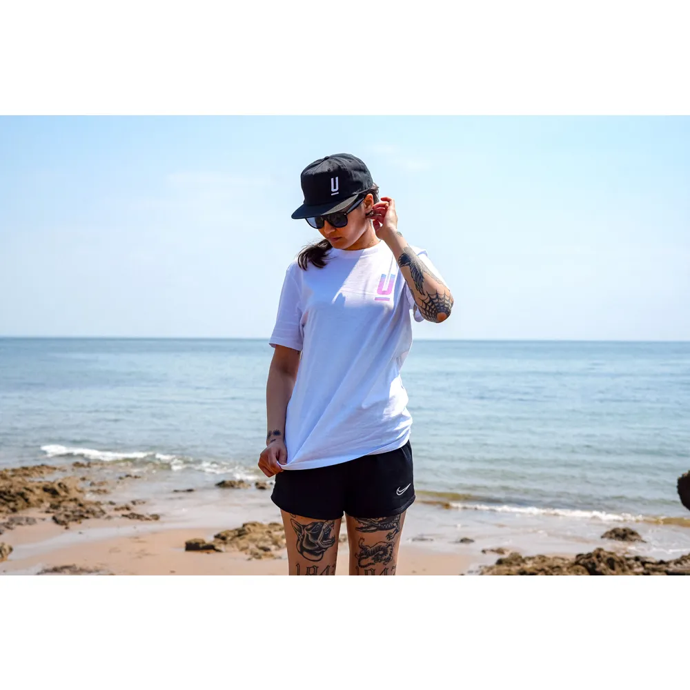 uPRISE Bikes Uprise Iconic Unisex Cotton Tee - White | Price match, 365 day return s, 18-Month Warranty, Finance Available & Free UK Delivery