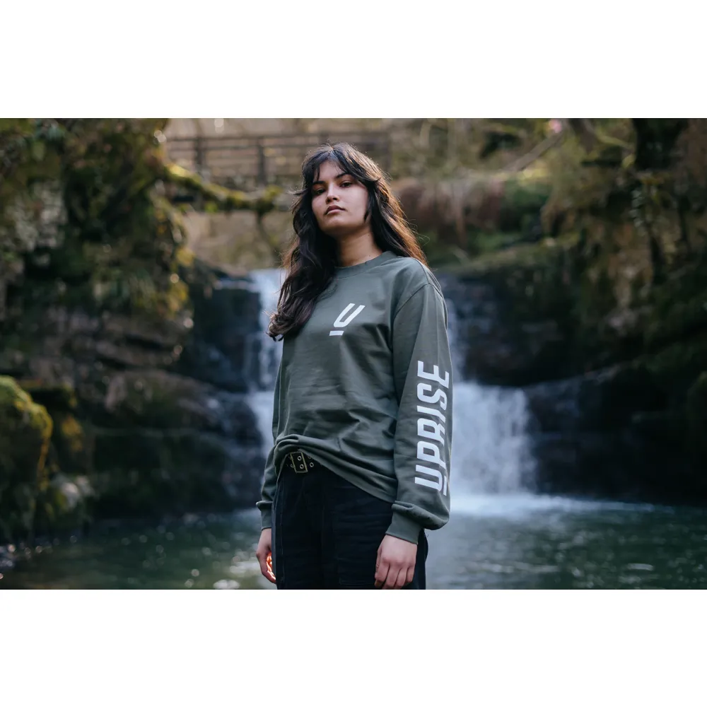 uPRISE Bikes Uprise Long Sleeve Unisex Heavy Tee - Cypress | Price match, 365 day return s, 18-Month Warranty, Finance Available & Free UK Delivery