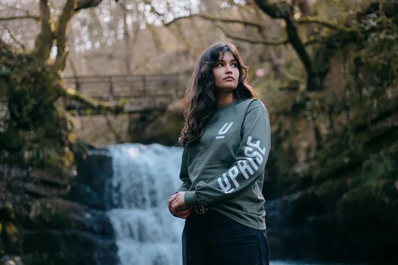 Uprise Long Sleeve Unisex Heavy Tee - Cypress-2