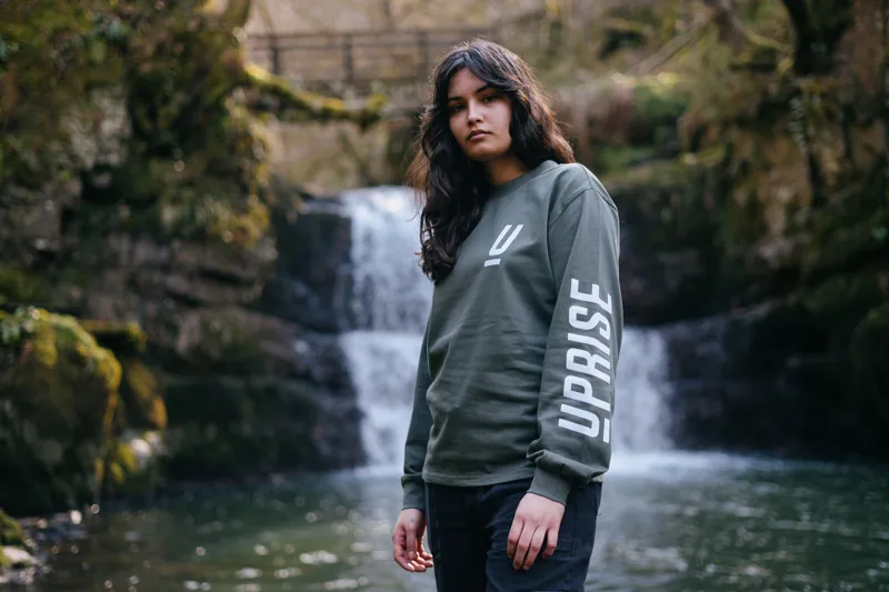 Uprise Long Sleeve Unisex Heavy Tee - Cypress-4