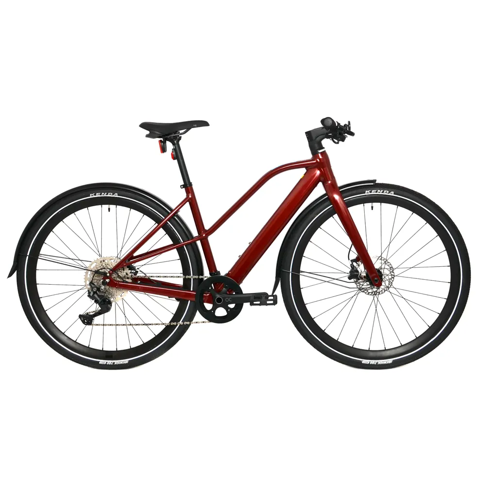 uPRISE Bikes Ex Demo Orbea Vibe MID H30 Unisex Electric Hybrid Bike - Dark Red - Small | Price match, 365 day return s, 18-Month Warranty, Finance Available & Free UK Delivery