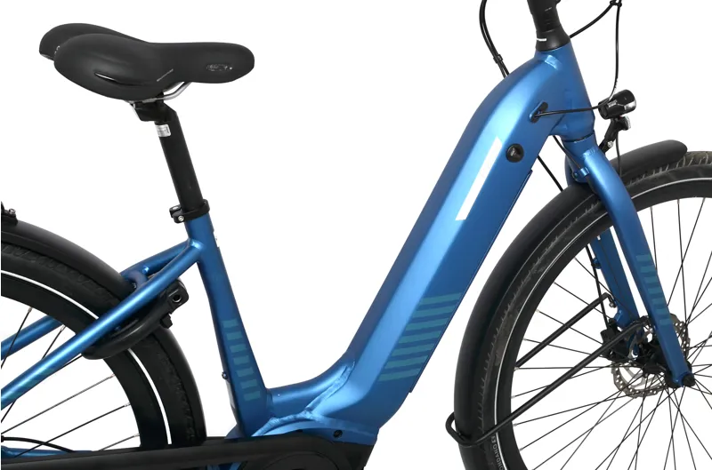 Ex Demo Frappe FBC 600i Unisex Urban Electric Hybrid Bike - 44 cm - Blue-1