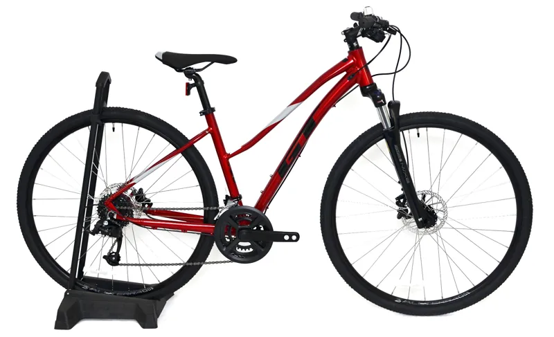 Nearly New GT Transeo Elite Women's 2024 Hybrid Bike - Medium - Red