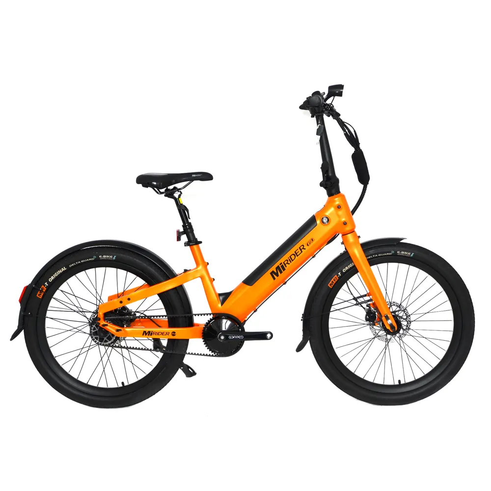 uPRISE Bikes Ex Demo Mirider GB3 24w 3 Speed 2025 Electric Folding Bike - Ember Orange | Price match, 365 day return s, 18-Month Warranty, Finance Available & Free UK Delivery