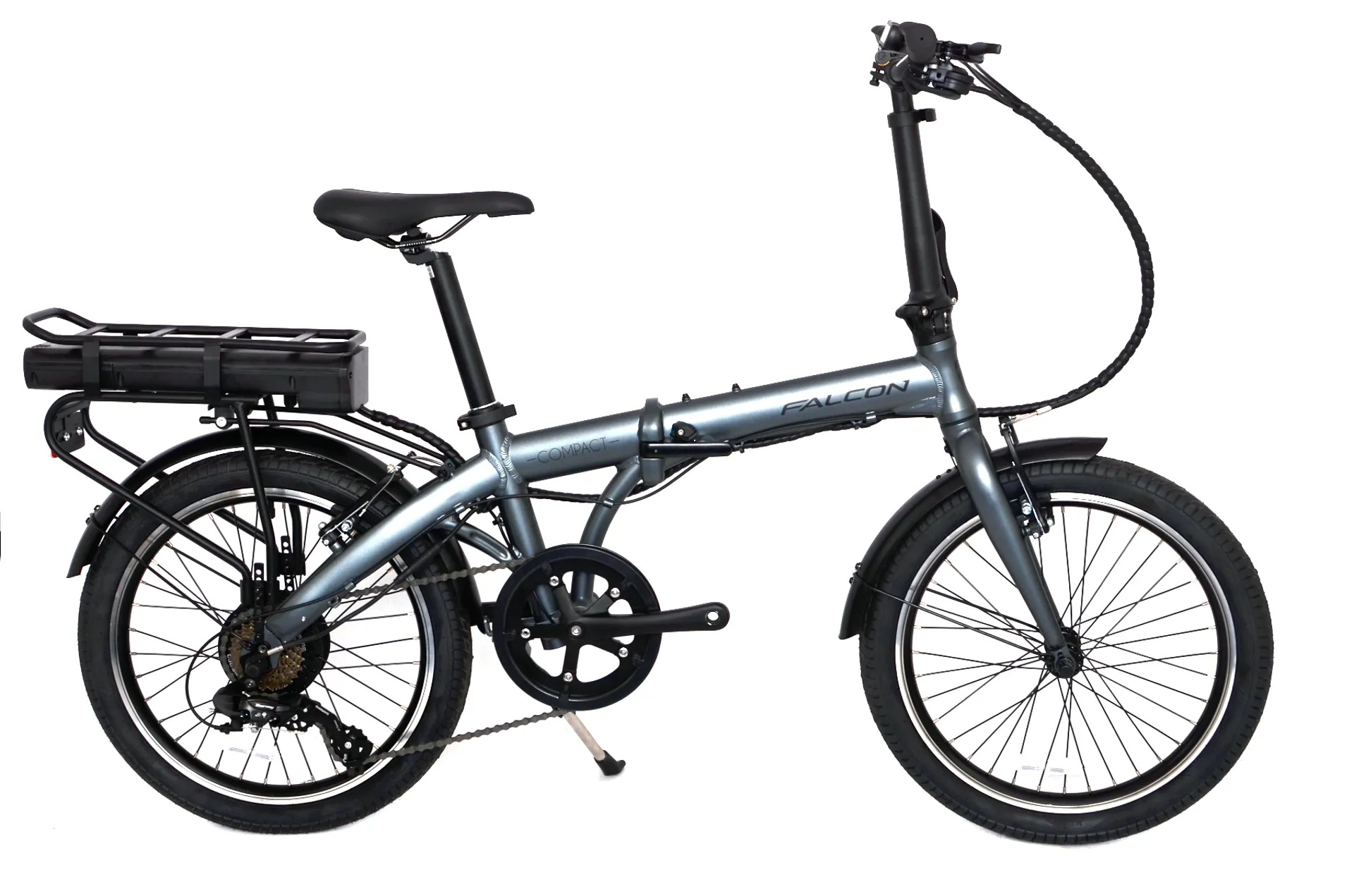 Ex Demo Falcon Compact 2025 Electric Folding Bike - Grey