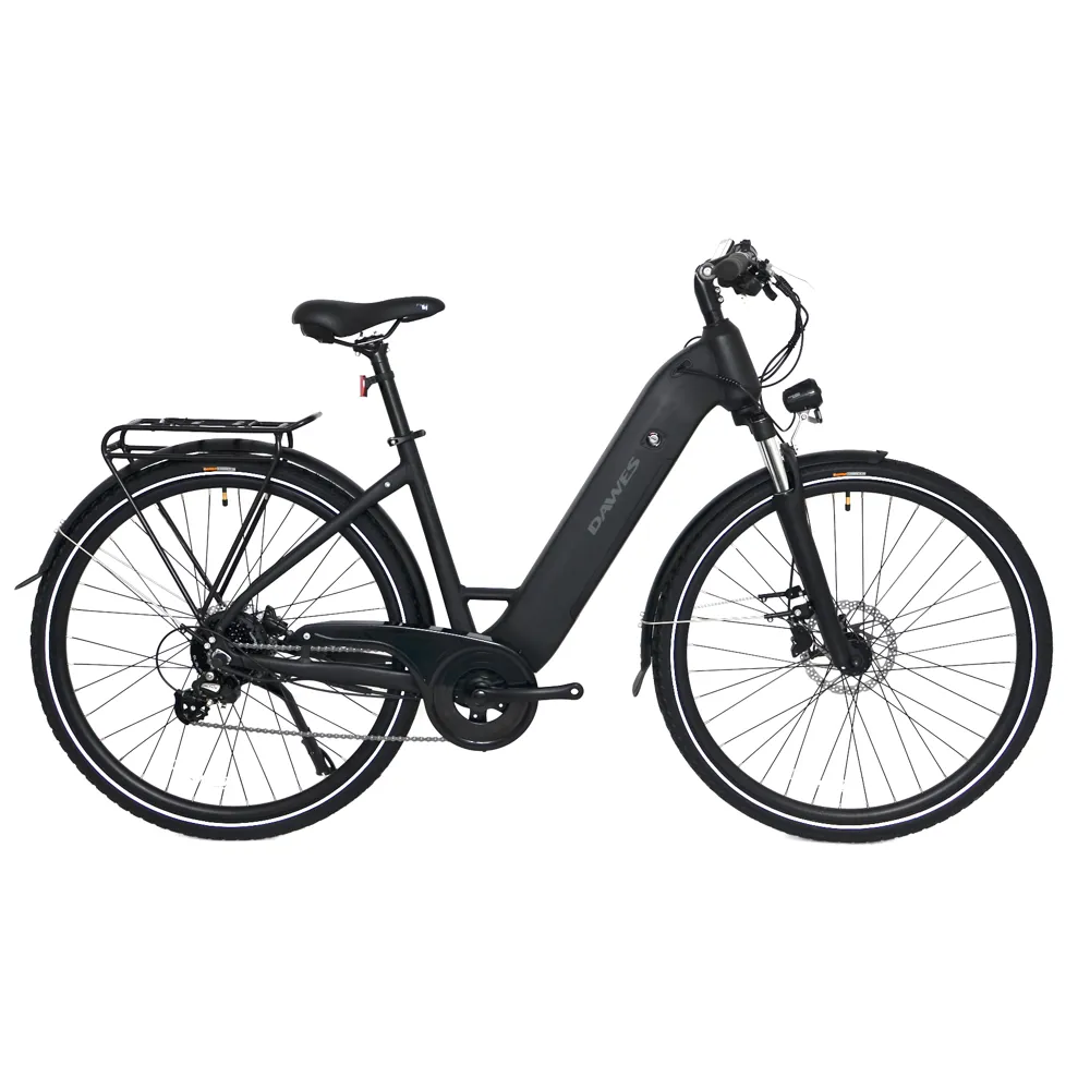 uPRISE Bikes Nearly New Dawes Spire 1.0 Low Step 2025 Women's Electric Hybrid Bike - Medium - Black | Price match, 365 day return s, 18-Month Warranty, Finance Available & Free UK Delivery