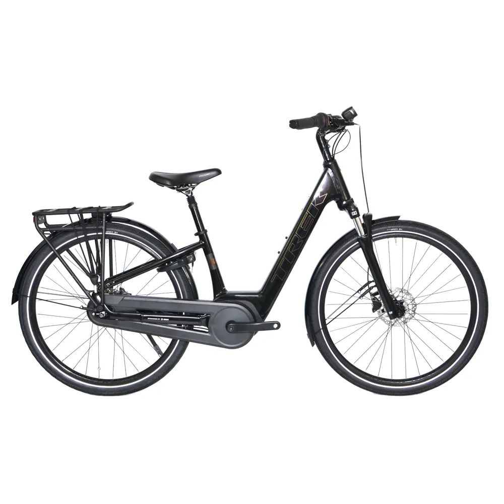 uPRISE Bikes Ex Demo Trek District+ 2 400Wh Lowstep 2026 Electric Hybrid Bike - Small - Trek Black | Price match, 365 day return s, 18-Month Warranty, Finance Available & Free UK Delivery