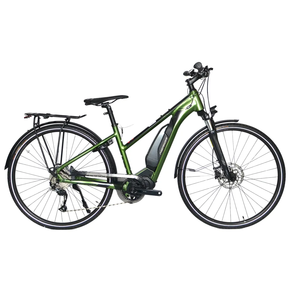 uPRISE Bikes Ex Demo Merida eSpresso 300SE EQ Women's Electric Hybrid Bike - X-Small 43 cm - Green/Grey | Price match, 365 day return s, 18-Month Warranty, Finance Available & Free UK Delivery