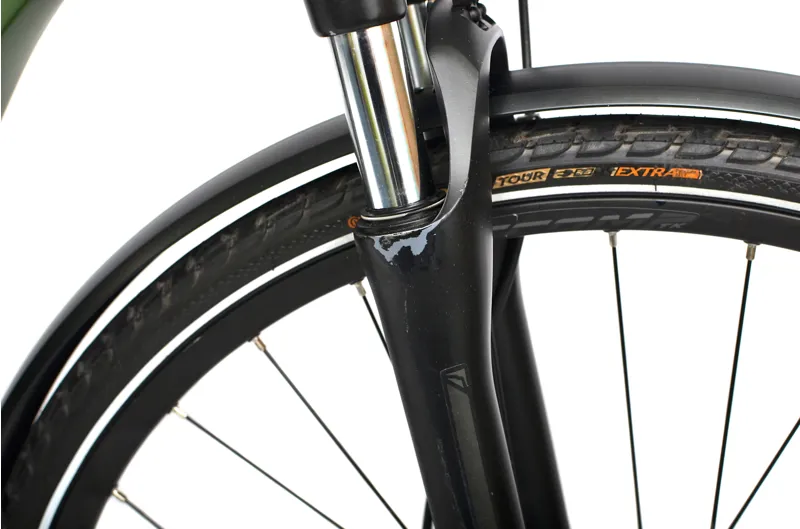 Ex Demo Merida eSpresso 300SE EQ Women's Electric Hybrid Bike - X-Small 43 cm - Green/Grey-3