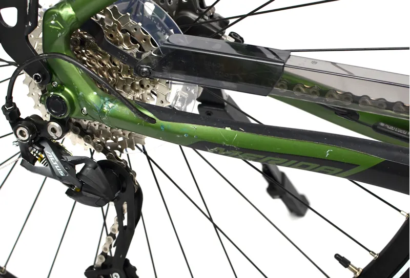 Ex Demo Merida eSpresso 300SE EQ Women's Electric Hybrid Bike - X-Small 43 cm - Green/Grey-5