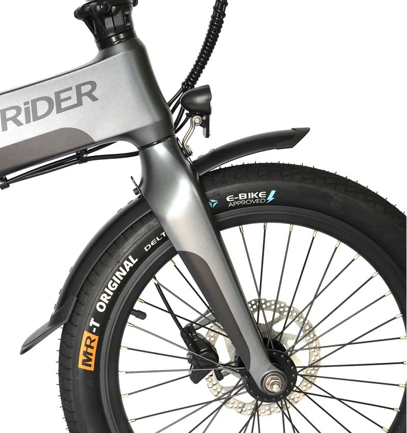 Ex Demo MiRider One 20w Folding Electric Bike - Onyx Grey-4