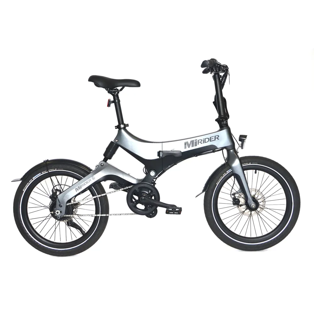 uPRISE Bikes Mirider Ex Demo MiRider One 20w Folding Electric Bike - Onyx Grey | Price match, 365 day return s, 18-Month Warranty, Finance Available & Free UK Delivery