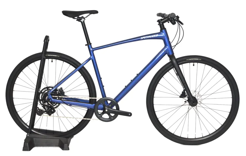 Nearly New Specialized Sirrus X 2.0 2027 Hybrid Bike - Large - Pacific Blue/White